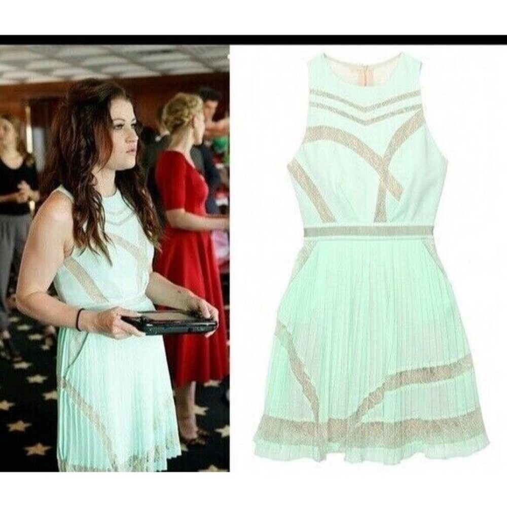 NWT $350 Three Floor Mini Mint Dress Sleeveless Size 6 / S